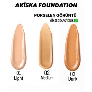 کرم فاندیشن اورجینال برند Akiska کد 777052347