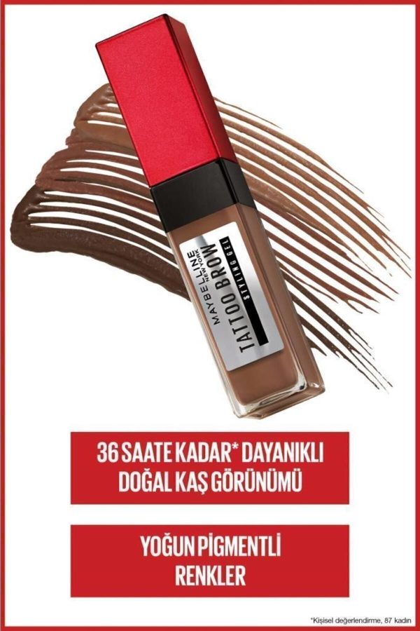 ریمل ابرو اورجینال برند Maybelline new york مدل Tattoo Brow 36h Styling Gel کد 648969373 - Image 3