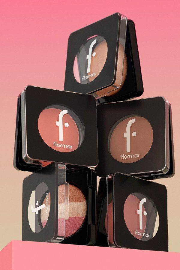 رژ گونه اورجینال برند Flormar مدل Mat Bitişli Kompakt Allık کد 121521408 - Image 8