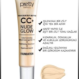 کرم اورجینال برند Pretty beauty مدل Cc+ Nude Glow Fondöten کد 442211420