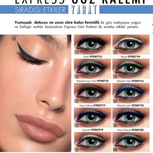 خط چشم اورجینال برند Farmasi مدل Make Up Express Göz Kalemi کد 82174696