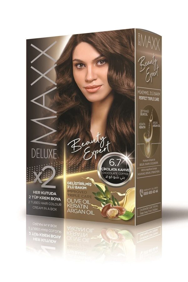 رنگ مو اورجینال برند Maxx deluxe مدل MAXX DELUXE 67 Set کد 39947659