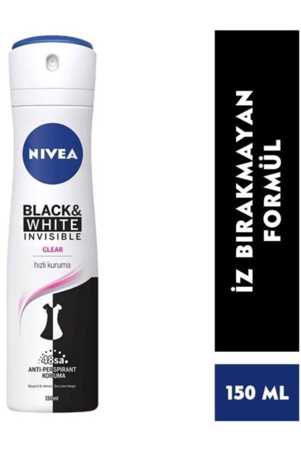 دئودورانت اورجینال برند Nivea مدل Invisible For Black&white Clear کد 54644339