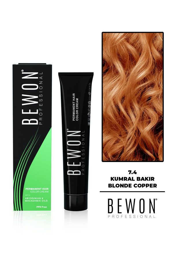 رنگ مو اورجینال برند Bewon مدل Kumral Bakır 74 کد 773806438
