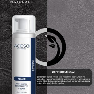 کرم صورت اورجینال برند Aceso naturals مدل Anti-Aging Night Cream 50 ml کد 826348746
