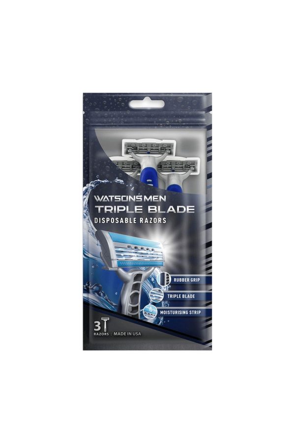 ژیلت و ریش تراش اورجینال برند Watsons مدل 3 Bıçak Kullan-at Tıraş Bıçağı کد 278812390