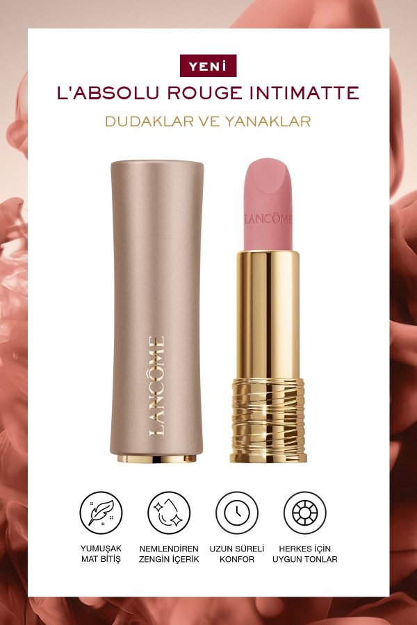 رژ لب اورجینال برند Lancome مدل L'Absolu Rouge Intimatte Ultra Mat کد 810245877