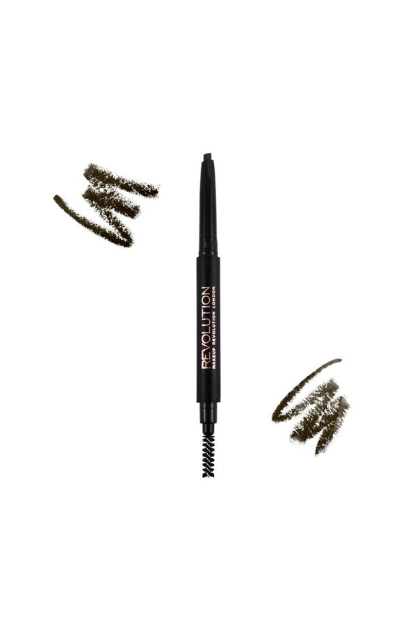 مداد ابرو اورجینال برند Revolution مدل Revolution Duo Define Dark Brown کد 225994493