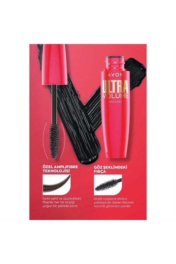 ریمل اورجینال برند Avon مدل Ultra Volume Blackest Black کد 823605772 - Image 4