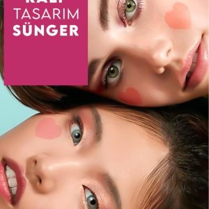 رژ گونه اورجینال برند Mujgan مدل Kalp Detaylı Süngerli Sıvı Allık کد 786429195