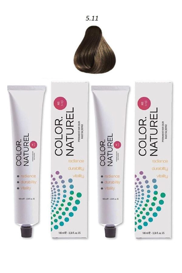 رنگ مو اورجینال برند Color naturel مدل Yoğun Küllü Kahve Saç Boyası کد 75575085