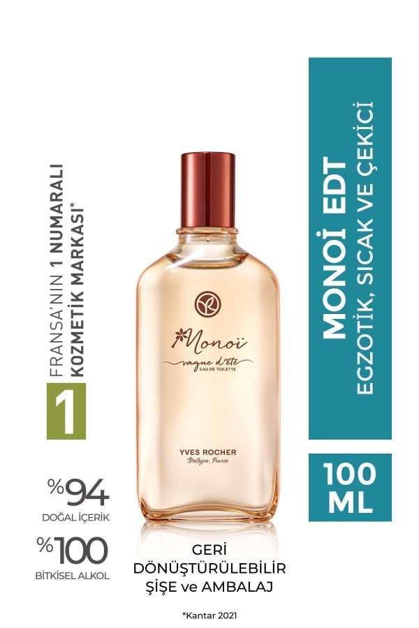 ادکلن اورجینال برند Yves rocher مدل Monoi Edt - 100 ml کد 121658657