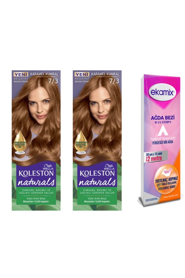 رنگ مو اورجینال برند Wella مدل Saç Boya 7-3 Karamel Kumral کد 66553008