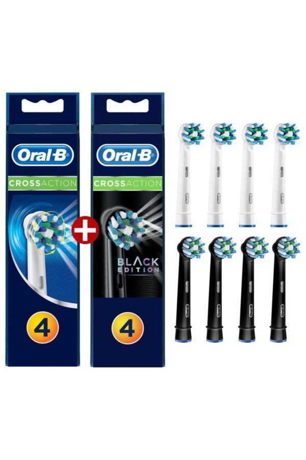 سری یدک مسواک برقی اورجینال برند Oral b مدل Cross Action 4'lü کد 85839246