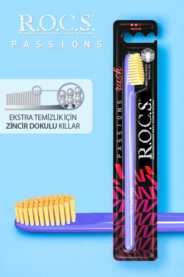 مسواک دستی اورجینال برند R o c s مدل Passıons Diş Fırçası Rush کد 304916993