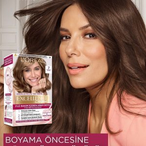 رنگ مو اورجینال برند L oreal paris مدل Excellence Creme 8 Koyu Sarı کد 1262244