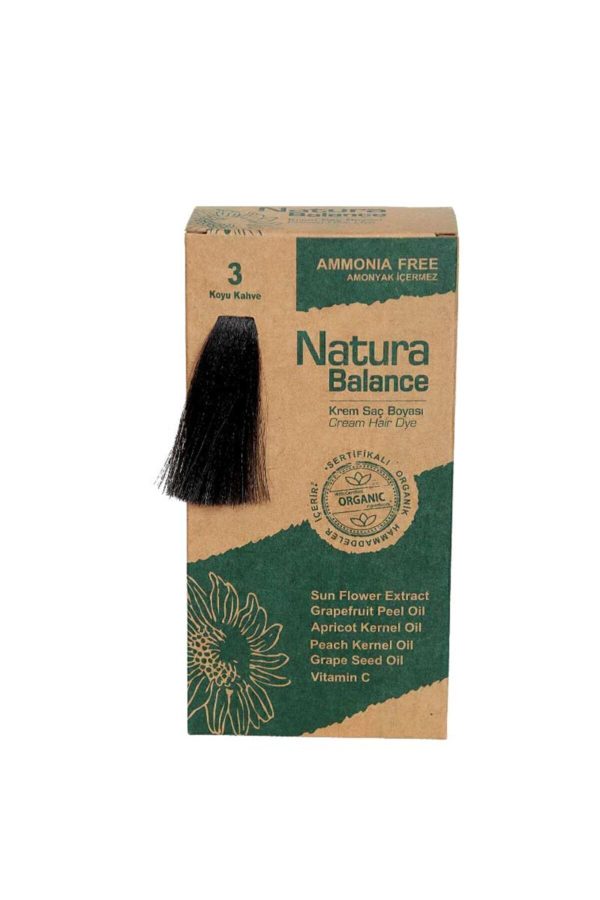 رنگ مو اورجینال برند Naturabalance مدل Organik Sertifikalı Koyu Kahve 3 کد 32941585