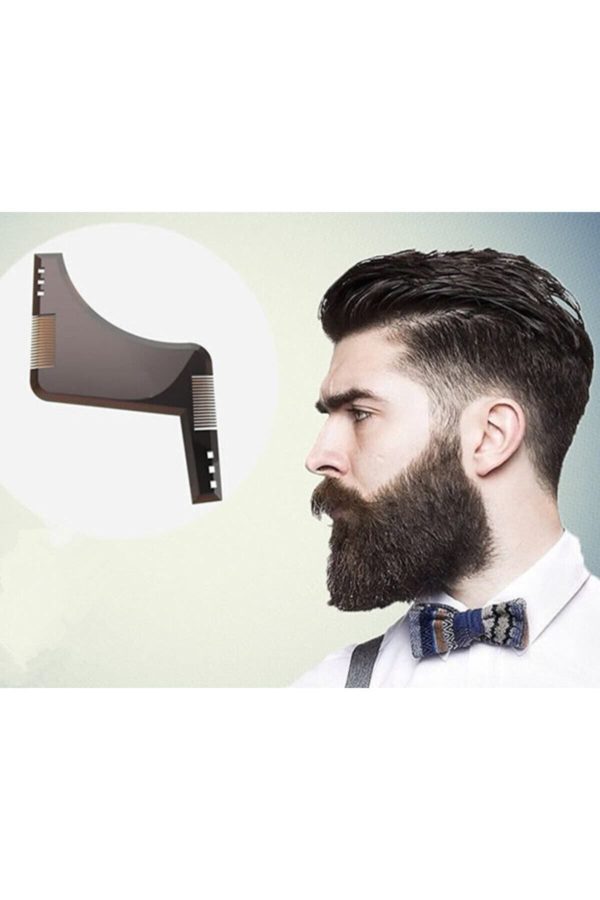برس و شانه مو اورجینال برند Beard bea مدل Sakal Şekillendirici Tarak-şeffaf کد 90233993 - Image 5