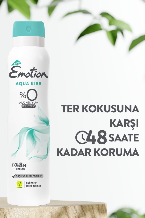 دئودورانت اورجینال برند Emotion مدل Aqua Kiss Kadın Deodorant 6x150ml کد 695952205 - Image 4