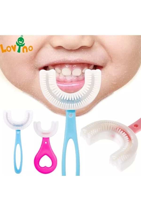 مسواک دستی اورجینال برند Alisverishanem مدل U-Shaped Silicone Toothbrush for Babies کد 337053192 - Image 2