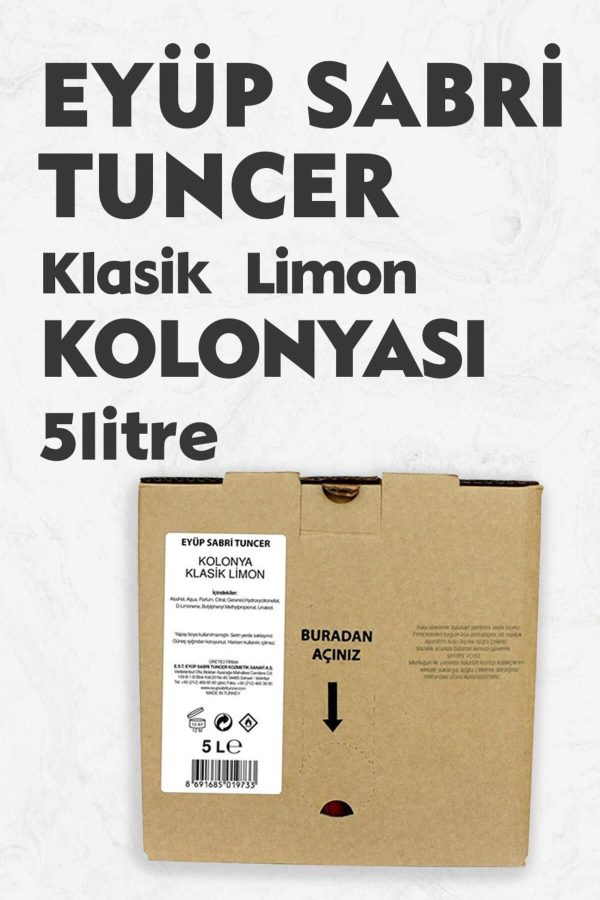 ادکلن اورجینال برند Eyup sabri tuncer مدل Klasik Limon Kolonyası 5 Lt کد 730650651