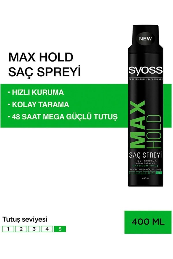 اسپری مو اورجینال برند Syoss مدل Max Hold کد 203732532 - Image 2
