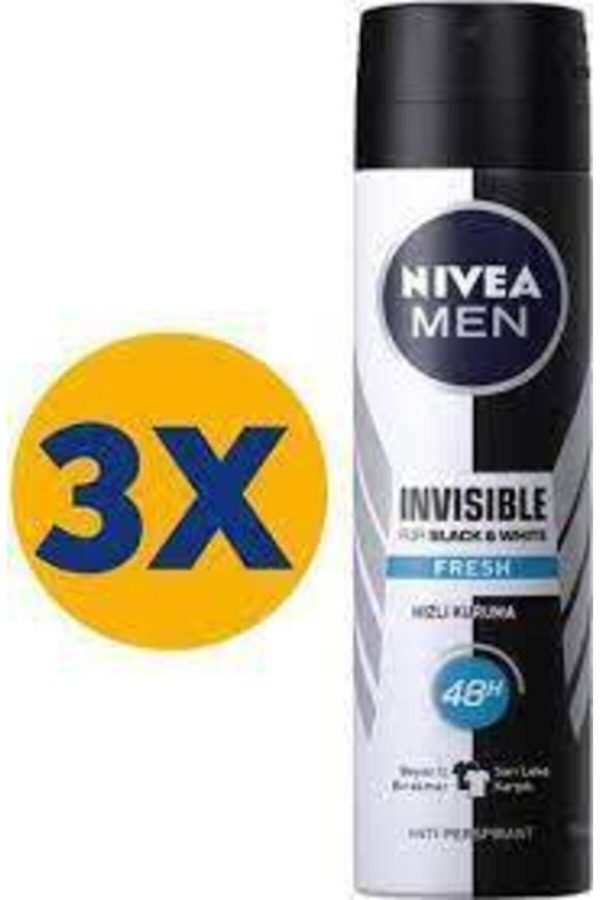 دئودورانت اورجینال برند Nivea مدل Invisible Fresh Deodorant Sprey 150ml کد 210125011