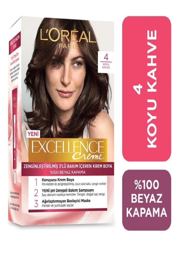 رنگ مو اورجینال برند L oreal paris مدل Excellence Creme Saç Boyası کد 86204924
