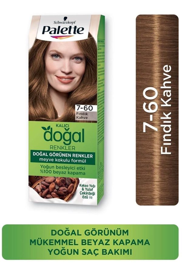 رنگ مو اورجینال برند Palette مدل Natural Colors 7-60 Fındık Kahve کد 317647350 - Image 2