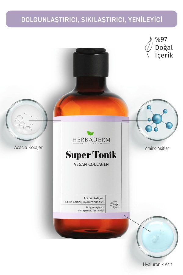 کرم جوان کننده اورجینال برند Herbaderm مدل Vegan Collagen Plumping Super Tonic کد 693012944 - Image 2