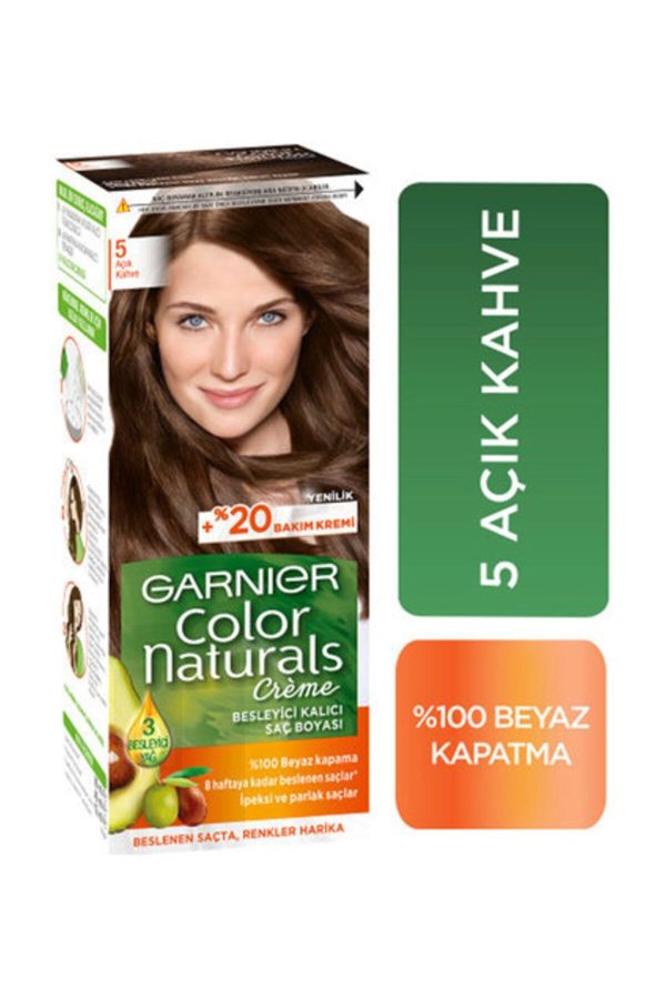 رنگ مو اورجینال برند Garnier مدل 5 Light Brown کد 221687515