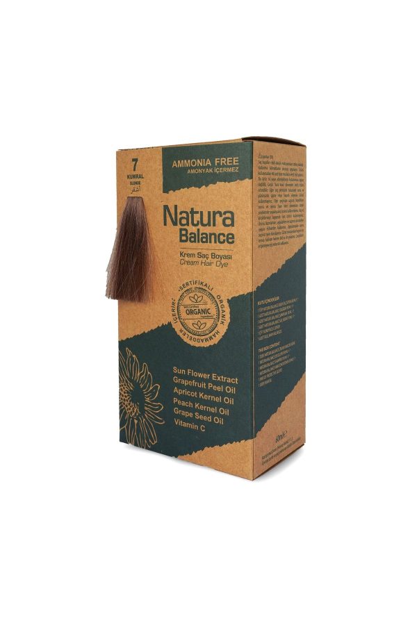 رنگ مو اورجینال برند Naturabalance مدل Organik Saç Boyası No:7 Kumral کد 647154679 - Image 2
