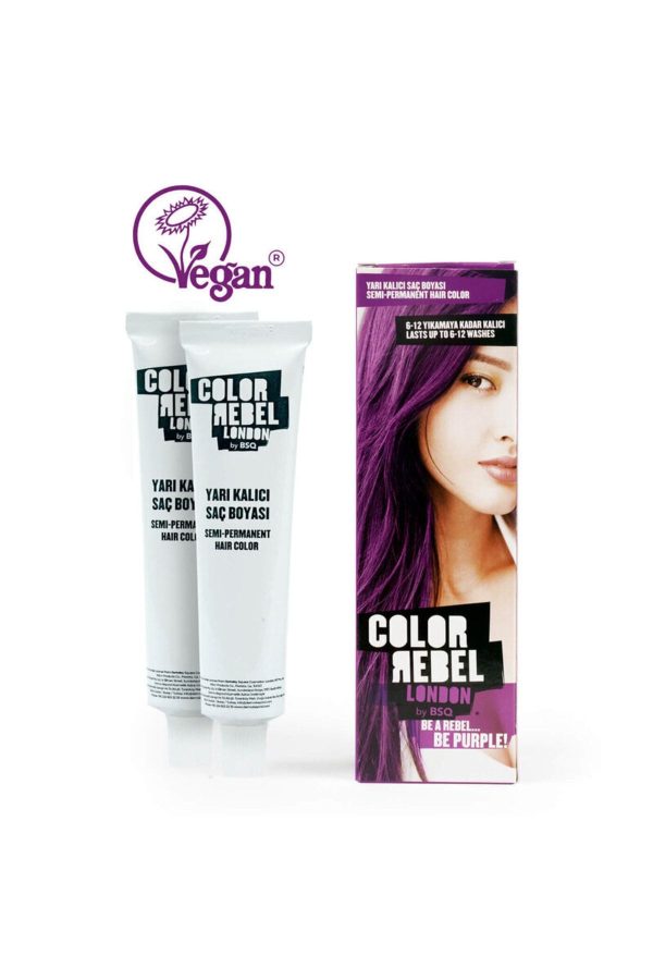 رنگ مو اورجینال برند Color rebel مدل Mor Saç Boyası 100 Ml کد 363488432 - Image 2