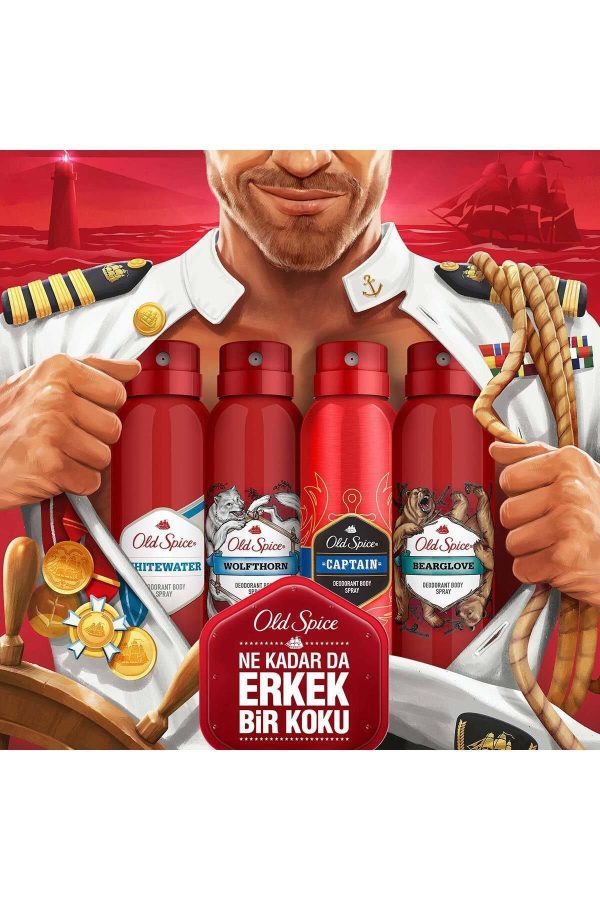 دئودورانت اورجینال برند Old spice مدل Sprey Deodorant 150 ml Bearglovex2 کد 35820562 - Image 8