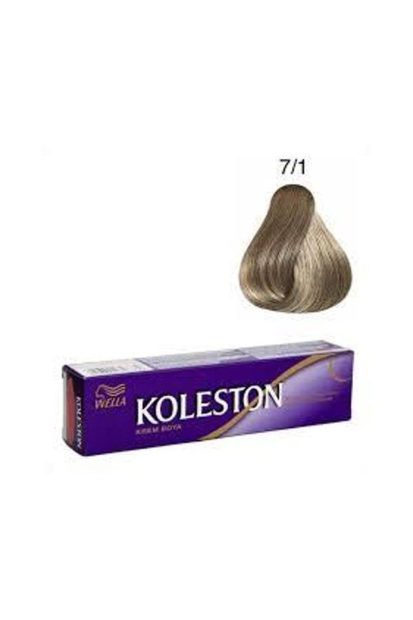 رنگ مو اورجینال برند Wella مدل Tüp Boya Küllü Kumral 7-1 کد 138621045