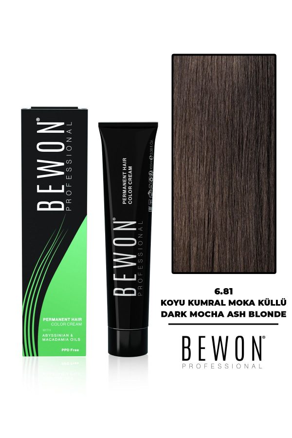 رنگ مو اورجینال برند Bewon مدل Koyu Kumral Moka Küllü 681 کد 774098390