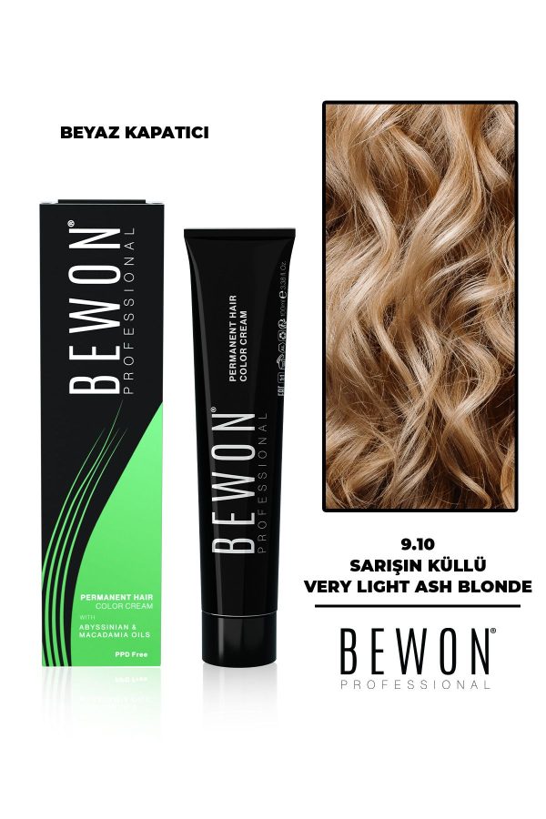 رنگ مو اورجینال برند Bewon مدل Sarışın Küllü - Beyaz Kapatıcı کد 773806241
