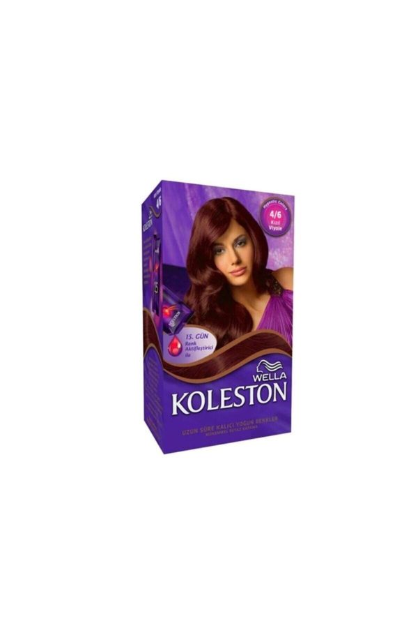 رنگ مو اورجینال برند Wella مدل 4/6 Kızıl Viyole Set کد 1233550
