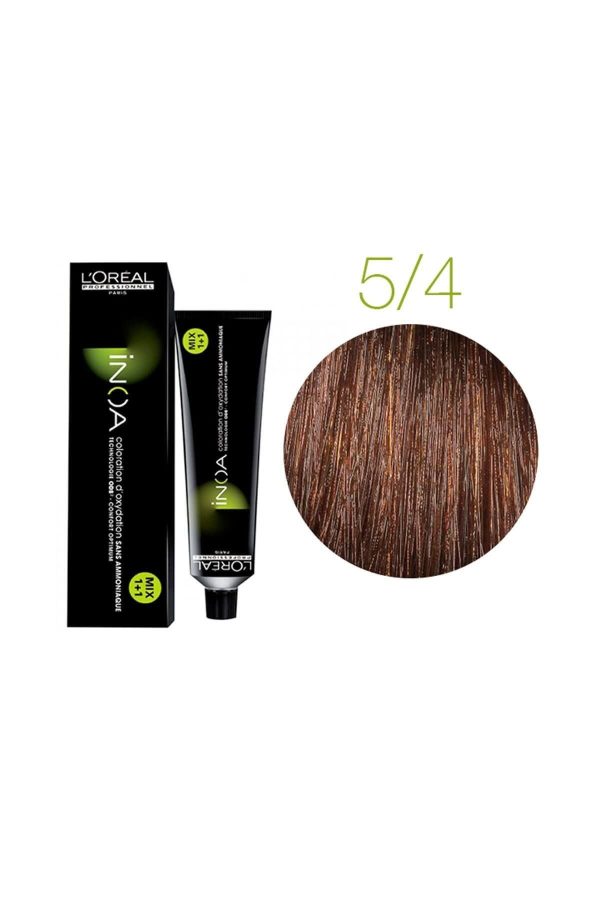 رنگ مو اورجینال برند Inoa مدل 54 Amonyaksız Saç Boyası 60ml کد 795068610
