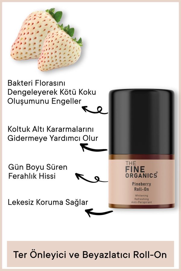 دئودورانت اورجینال برند The fine organics مدل Ter Önleyici ve Beyazlatıcı Roll-On کد 779255927