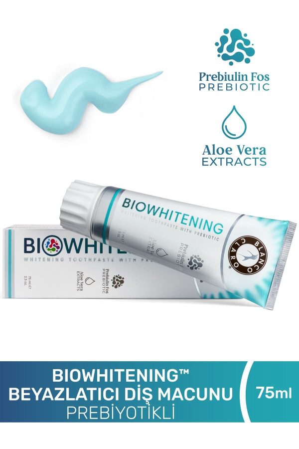 خمیر دندان اورجینال برند Blanco claro مدل Prebiotic whitening toothpaste کد 371169786 - Image 3