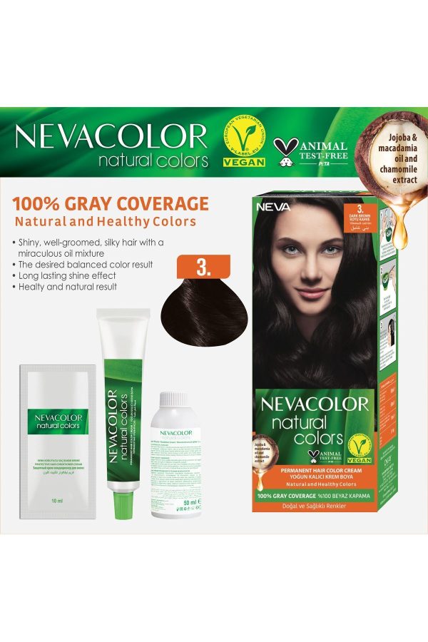 رنگ مو اورجینال برند Neva color کد 815991376 - Image 2