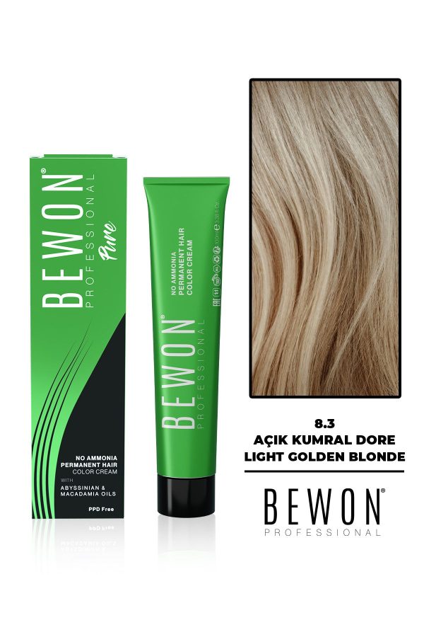 رنگ مو اورجینال برند Bewon مدل Açık Kumral Dore 83 کد 776175284