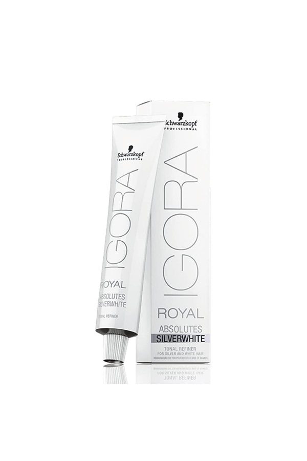 رنگ مو اورجینال برند Igora مدل Royal Absolutes Silverwhite Silver کد 672213523