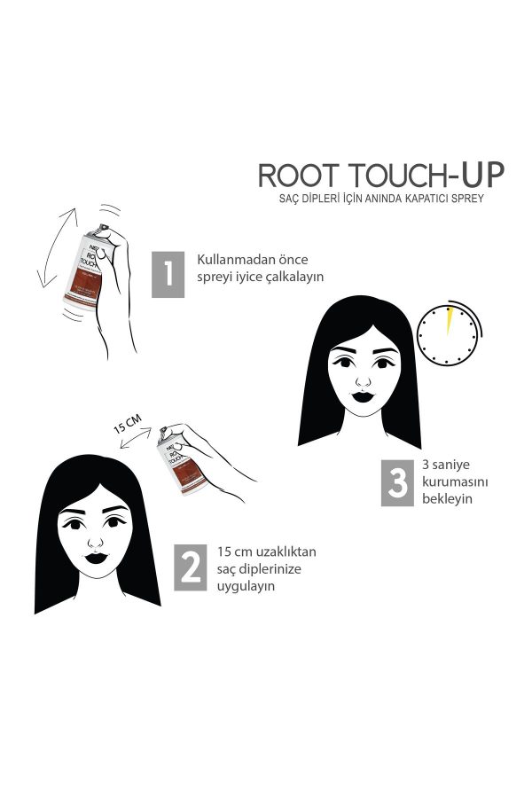 رنگ مو اورجینال برند Neva مدل Root Touch Up Spray 75ml کد 103896835 - Image 4