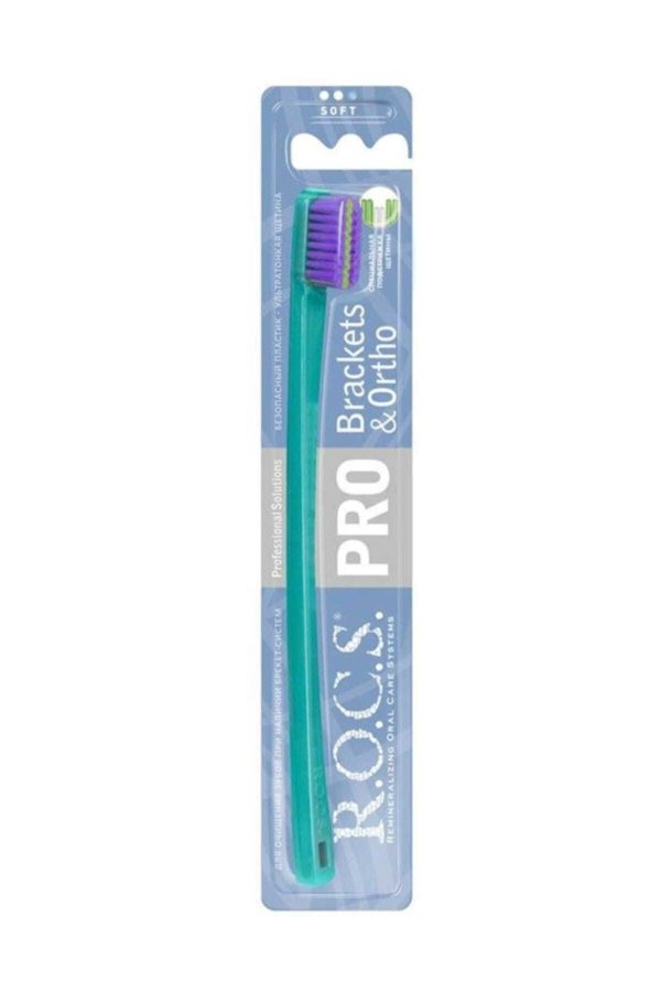مسواک دستی اورجینال برند R o c s مدل Pro Brackets&ortho Soft کد 4512989
