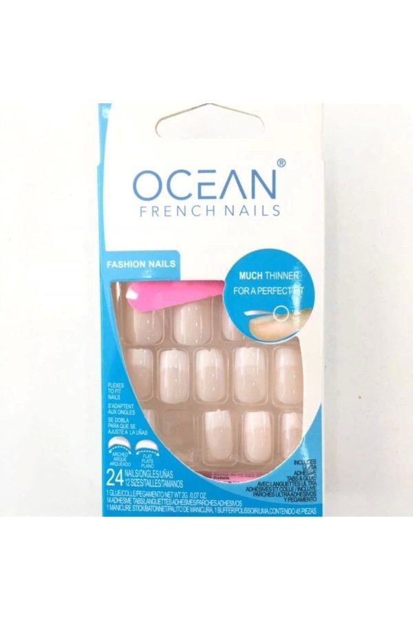 کرم دست اورجینال برند Epilons مدل Pink Fake Nails (THICK FRENCH) کد 807372577