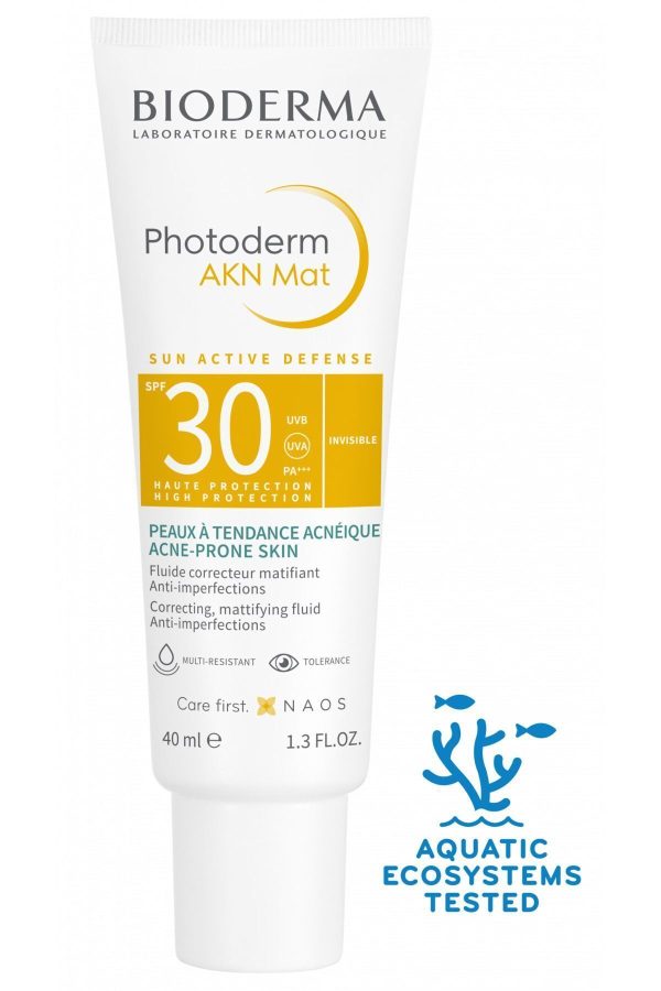 ضد آفتاب صورت اورجینال برند Bioderma مدل AKN MAT SPF 30 کد 825222395