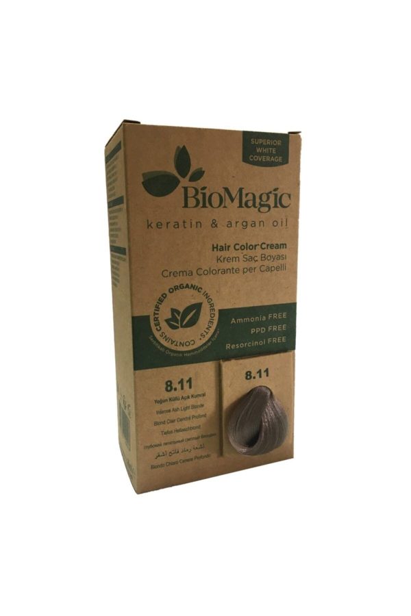 رنگ مو اورجینال برند Biomagic مدل Yoğun Küllü Açık Kumral کد 220337449