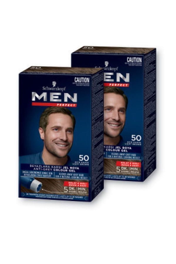 رنگ مو اورجینال برند Men perfect مدل Perfect 50 - Açık Kahve کد 6636674 - Image 2